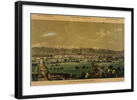 Novara Seen from the South, from Views of the City of Novara, Italy-null-Framed Giclee Print