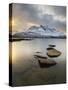 Novatinden Mountain and Skoddeberg Lake in Troms County, Norway-Stocktrek Images-Stretched Canvas