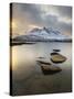 Novatinden Mountain and Skoddeberg Lake in Troms County, Norway-Stocktrek Images-Stretched Canvas