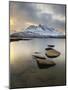 Novatinden Mountain and Skoddeberg Lake in Troms County, Norway-Stocktrek Images-Mounted Photographic Print