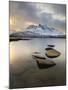 Novatinden Mountain and Skoddeberg Lake in Troms County, Norway-Stocktrek Images-Mounted Photographic Print