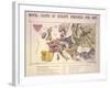 Novel (Comic) Carte of Europe, Designed for 1870, Dublin-null-Framed Giclee Print