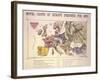 Novel (Comic) Carte of Europe, Designed for 1870, Dublin-null-Framed Giclee Print