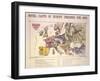 Novel (Comic) Carte of Europe, Designed for 1870, Dublin-null-Framed Giclee Print