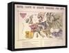 Novel (Comic) Carte of Europe, Designed for 1870, Dublin-null-Framed Stretched Canvas