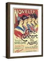 Novelty - Cine Concert Des Allies-Georges Dola-Framed Art Print