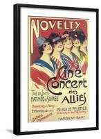 Novelty - Cine Concert Des Allies-Georges Dola-Framed Art Print