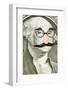 Novelty Glasses and Mustache on George Washington-CrackerClips Stock Media-Framed Photographic Print