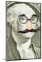 Novelty Glasses and Mustache on George Washington-CrackerClips Stock Media-Mounted Photographic Print