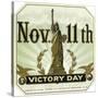 November 11th Victory Day Brand Cigar Outer Box Label-Lantern Press-Stretched Canvas