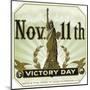 November 11th Victory Day Brand Cigar Outer Box Label-Lantern Press-Mounted Art Print