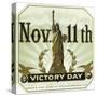 November 11th Victory Day Brand Cigar Outer Box Label-Lantern Press-Stretched Canvas