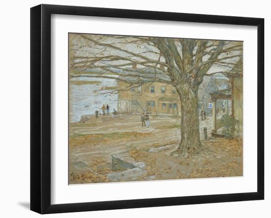 November, Cos Cob. Pastel on Prepared Tan Board, 1902-Childe Hassam-Framed Giclee Print