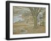 November, Cos Cob. Pastel on Prepared Tan Board, 1902-Childe Hassam-Framed Giclee Print