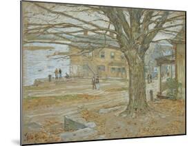November, Cos Cob. Pastel on Prepared Tan Board, 1902-Childe Hassam-Mounted Giclee Print