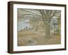 November, Cos Cob. Pastel on Prepared Tan Board, 1902-Childe Hassam-Framed Giclee Print