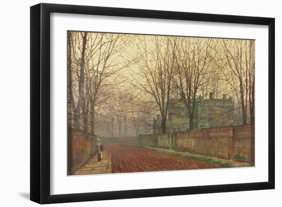 November Morning, Knostrop Hall, Leeds-John Atkinson Grimshaw-Framed Giclee Print