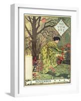 November-Eugene Grasset-Framed Giclee Print