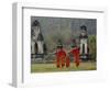 Novice Buddhist Monks, Doi Kong Mu Temple, Mae Hong Son, Northern Thailand, Asia-Alain Evrard-Framed Photographic Print