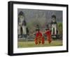 Novice Buddhist Monks, Doi Kong Mu Temple, Mae Hong Son, Northern Thailand, Asia-Alain Evrard-Framed Photographic Print