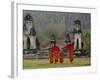 Novice Buddhist Monks, Doi Kong Mu Temple, Mae Hong Son, Northern Thailand, Asia-Alain Evrard-Framed Photographic Print