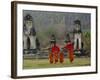 Novice Buddhist Monks, Doi Kong Mu Temple, Mae Hong Son, Northern Thailand, Asia-Alain Evrard-Framed Photographic Print