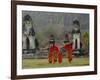 Novice Buddhist Monks, Doi Kong Mu Temple, Mae Hong Son, Northern Thailand, Asia-Alain Evrard-Framed Photographic Print