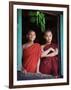 Novice Monk with Food Bowl and Utensils at Pathain Monastery, Sittwe, Burma, Myanmar-Nigel Pavitt-Framed Photographic Print