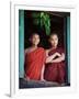 Novice Monk with Food Bowl and Utensils at Pathain Monastery, Sittwe, Burma, Myanmar-Nigel Pavitt-Framed Photographic Print