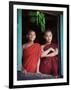 Novice Monk with Food Bowl and Utensils at Pathain Monastery, Sittwe, Burma, Myanmar-Nigel Pavitt-Framed Photographic Print