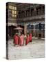 Novice Monks in Rimpong Dzong (Monastery), Paro, Bhutan-Sybil Sassoon-Stretched Canvas