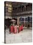 Novice Monks in Rimpong Dzong (Monastery), Paro, Bhutan-Sybil Sassoon-Stretched Canvas