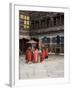 Novice Monks in Rimpong Dzong (Monastery), Paro, Bhutan-Sybil Sassoon-Framed Photographic Print