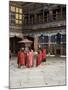 Novice Monks in Rimpong Dzong (Monastery), Paro, Bhutan-Sybil Sassoon-Mounted Photographic Print