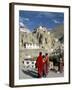 Novice Monks Walk from Village, Lamayuru Monastery, Ladakh, India-Tony Waltham-Framed Photographic Print