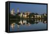 Novodevichy Convent at Night.-Sachkov-Framed Stretched Canvas