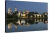 Novodevichy Convent at Night.-Sachkov-Stretched Canvas