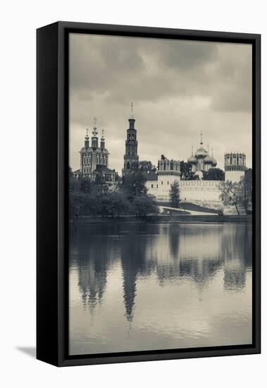 Novodevichy Monastery at Late Afternoon, Khamovniki-Area, Moscow, Russia-null-Framed Stretched Canvas