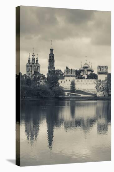 Novodevichy Monastery at Late Afternoon, Khamovniki-Area, Moscow, Russia-null-Stretched Canvas