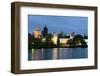 Novospassky Monastery illuminated at night, Moscow, Russia, Europe-Miles Ertman-Framed Photographic Print