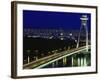 'Novy Most' New Bridge, Bratislava, West Slovakia-Walter Bibikow-Framed Photographic Print