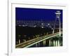 'Novy Most' New Bridge, Bratislava, West Slovakia-Walter Bibikow-Framed Photographic Print