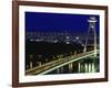 'Novy Most' New Bridge, Bratislava, West Slovakia-Walter Bibikow-Framed Photographic Print
