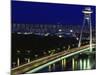 'Novy Most' New Bridge, Bratislava, West Slovakia-Walter Bibikow-Mounted Photographic Print