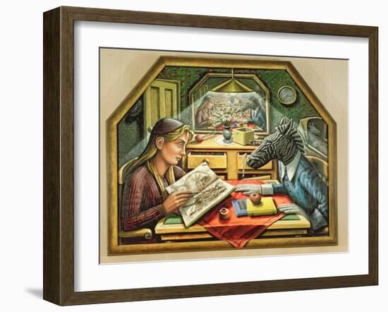 Now and Then, 1997-P.J. Crook-Framed Giclee Print