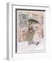 Now and Then Ladies Pass in their Pattens-Hugh Thomson-Framed Premium Giclee Print