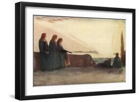 Now Fades the Glimmering Landscape on the Night, and All the Air a Solemn Stillness Holds-Robert Anning Bell-Framed Giclee Print