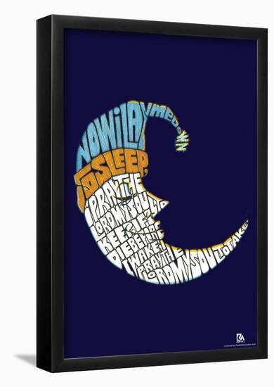 Now I Lay Me Down To Sleep Text Poster-null-Framed Poster