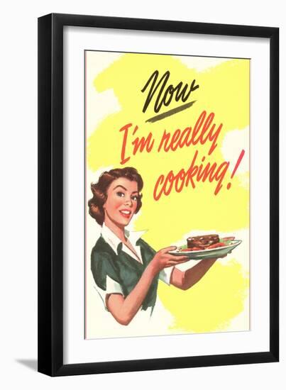 Now I'm Really Cooking!-null-Framed Art Print