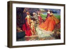 Now Is the Pilgrim Year Fair Autumn's Charge, 1904-John Byam Liston Shaw-Framed Giclee Print